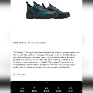 Nike Air ACG Shoes, sz 7.5